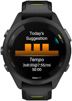 Garmin Forerunner 265S GPS Smartwatch - 42mm, Black Bezel and Case, Black/Amp Yellow Silicone Band alternate image 5