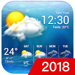 Cover Image of ダウンロード free live weather on screen 13.2.0.4200 APK