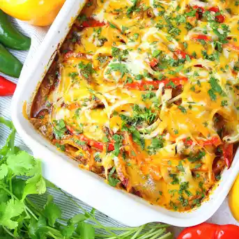 Cheesy Crock Pot Chicken Casserole - Tex Mex Style - 101 Cooking