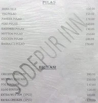 Sodepur Inn menu 1