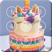 Sweet Unicorn Cake Screen Lock  Icon