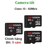 Thẻ Nhớ Hikvision 32Gb 64Gb 128Gb Class 10 Tốc Độ 92Mb/S - Bảo Hành 5 Năm