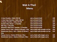 Wat-A-Thali menu 1