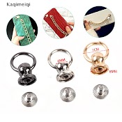 Bộ 10 Khoen Tròn 8Mm Kèm Vít Cố Định Bằng Kim Loại Dùng Để Gắn Dây Đeo Tay Trang Trí Điện Thoại