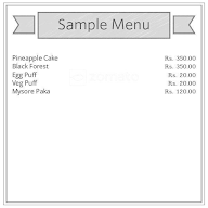 Hassan Iyengar's Bakery menu 1