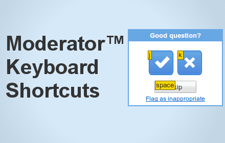 Keyboard Shortcuts for Google Moderator™ Preview image 0