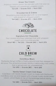 Starbucks menu 5