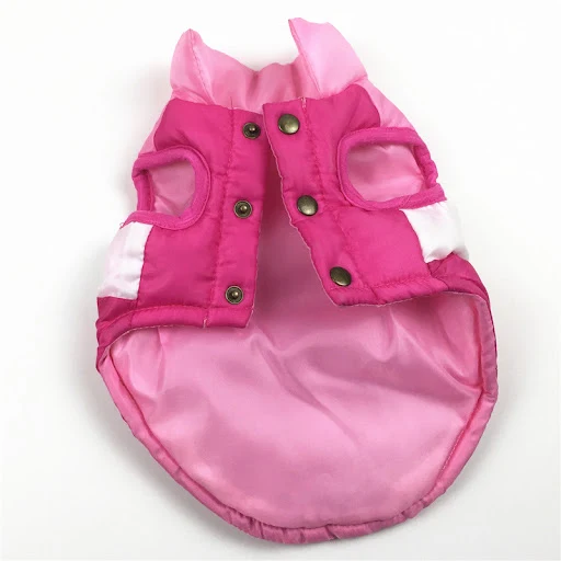 Winter Warm Dog Clothes Designer Fashion Dog Cotton Color Block Pet Coat For Small Dogs Chihuahua Puppy Costume Windpr