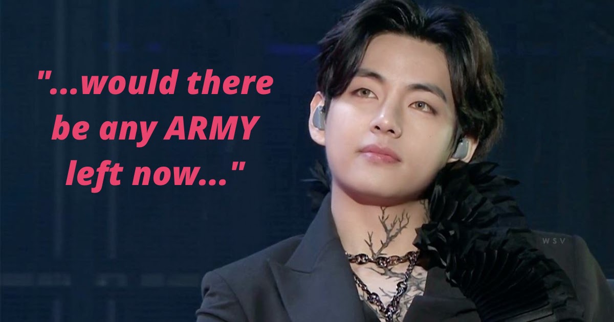 BTS's V Was Worried If ARMY Would Still Be There After The Pandemic But ...