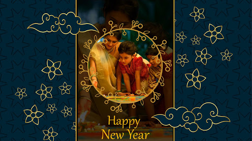Happy Diwali Photo Frame and New Year Photo Frame