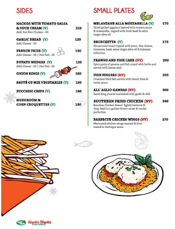 Naples Staples menu 