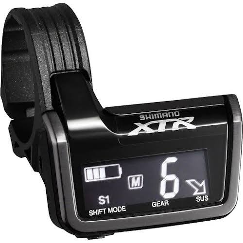 Shimano XTR SC-M9051B Di2 Digital Display/Junction A Unit with 3 E-Tube Ports and Clamps for 31.8 and 35.0mm