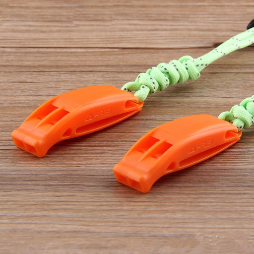 Title 6, Fire survival whistle for emergencies. Produces...