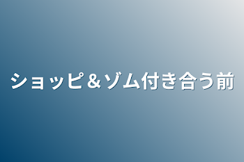 ショッピ＆ゾム付き合う前