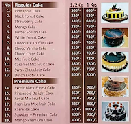 Harishikesh Bakers menu 1