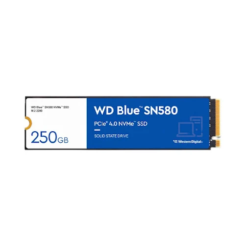 Ổ cứng gắn trong SSD WD Blue SN580 NVMe 250GB PCIe Gen 4.0 (WDS250G3B0E)