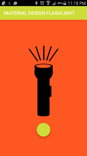 Material Design FlashLight