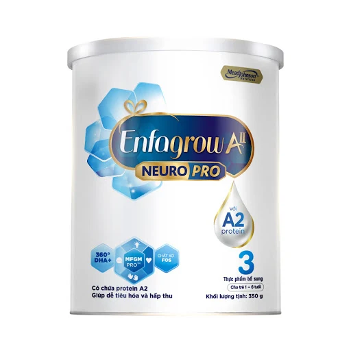 Sữa bột Enfagrow A2 Neuropro 3 cho trẻ từ 1 - 6 tuổi – 350g