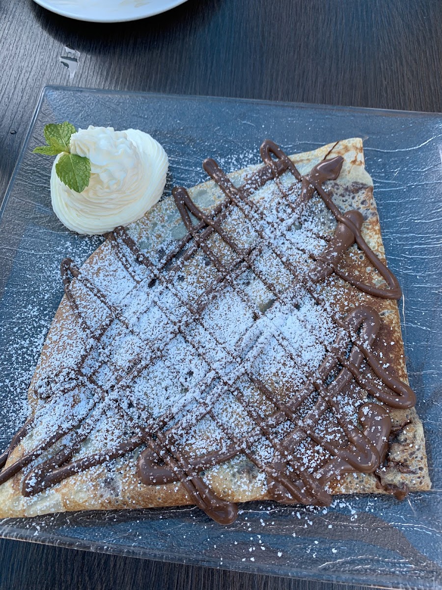 Nutella crepe (without bananas).