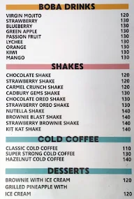 Lsd Love Shakes & Delicacies menu 1