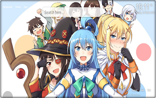 KonoSuba taustapilt HD taustaga