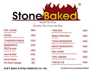 Stone Baked Wood Fire Pizza menu 2