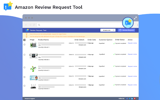 Amazon Review Request Tool