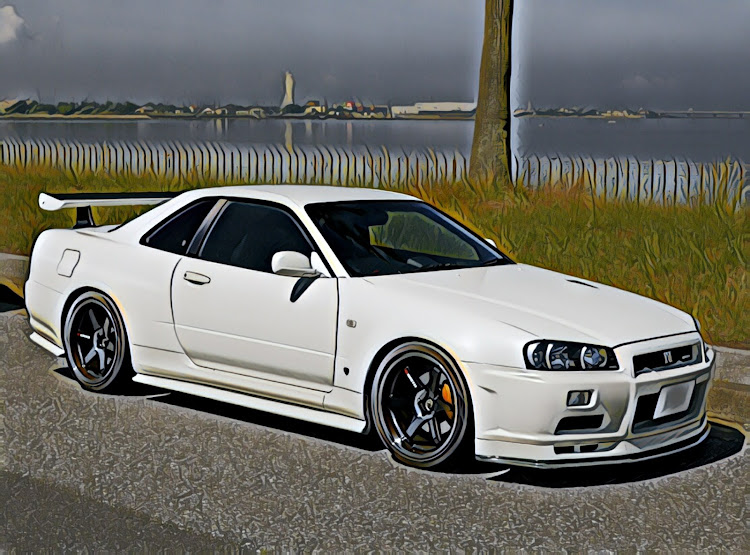 スカイライン GT-Rのbnr34・GT-R・画像加工・マッチョ加工・ヌルテカ加工に関するカスタム事例の投稿画像2枚目