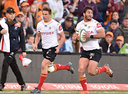 Dries Swanepoel of the Toyota Free State Cheetahs during the Currie Cup semi final match between Toyota Free State XV and Cell C Sharks XV at Toyota Stadium on August 31, 2019 in Bloemfontein, South Africa. 