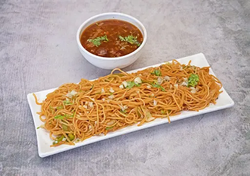 Chilli Garlic Noodles + Veg Manchurian