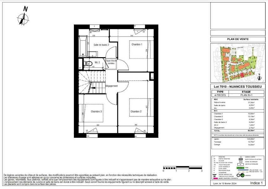 Vente maison 4 pièces 86 m² à Toussieu (69780), 384 000 €