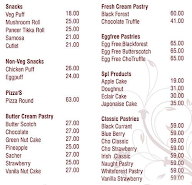 Adyar Bakery menu 2