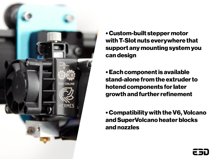 E3D Hemera Dual Drive Extruder and Hotend Full Kit (12v)