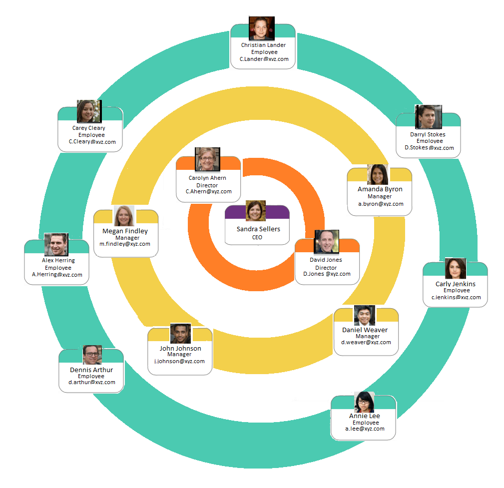 struktur organisasi tipe lingkaran