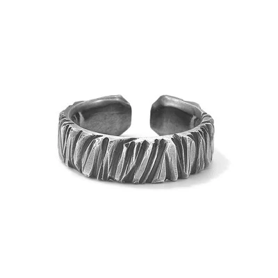 Title 4, Bague dragon noire faite à la main, design orig...
