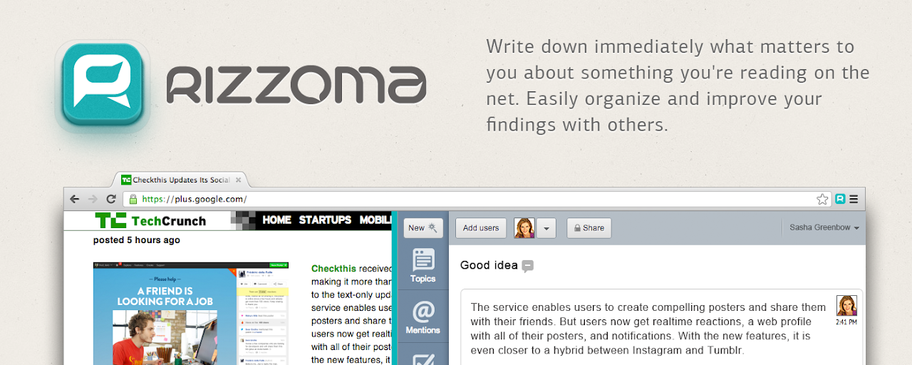 Rizzoma Research Sidebar Preview image 2