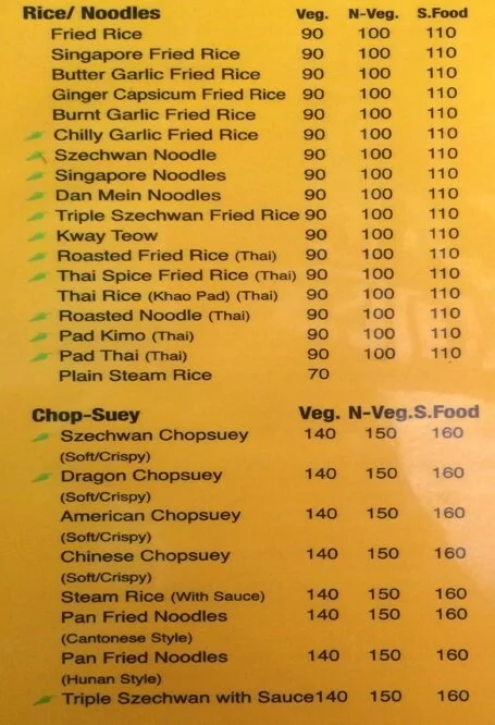 Delicacy Express menu 