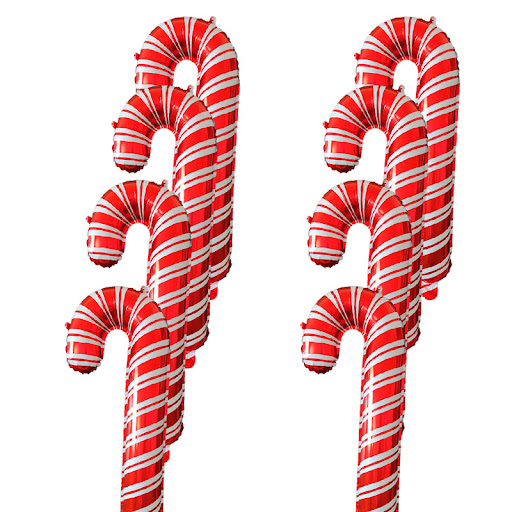 Title 2, Holiday Party Christmas Crutch Balloons Add fes...