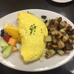 Peameal Bacon and Swiss Omelette