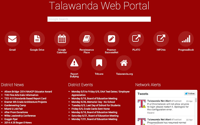 Talawanda Student Web Portal