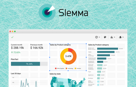 Slemma: data visualization and dashboard tool small promo image