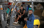 Entrepreneurs Siyabonga Tshabalala, right, and Nomuntu Ndlhovu own a  company together.