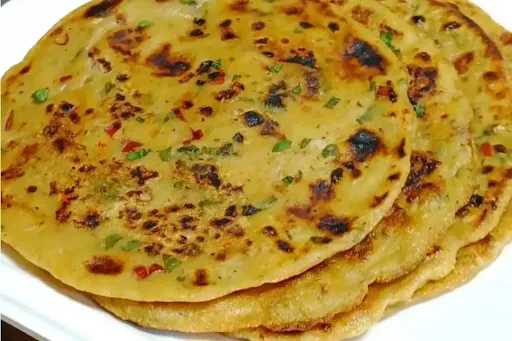 Aloo Pyaz Tawa Paratha With Amul Butter