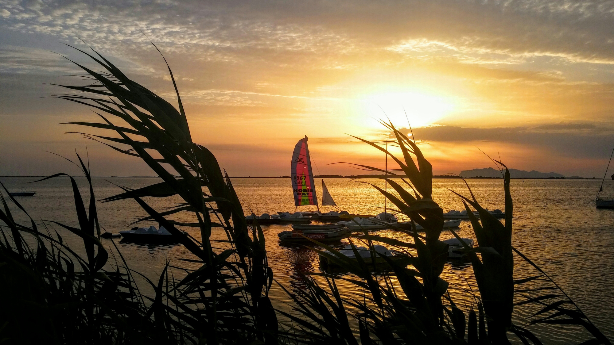 Tramonto sull'isola di Mozia di Filippo Toia