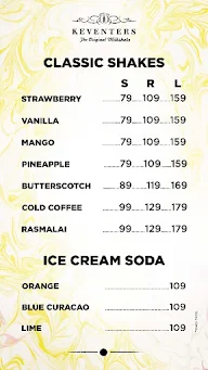 Keventers - Milkshakes & Desserts menu 5