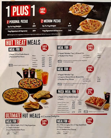 Pizza Hut menu 