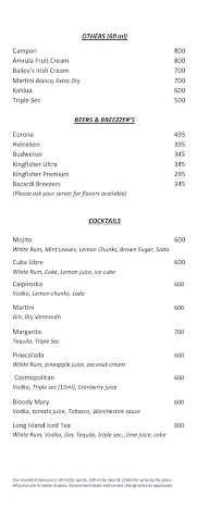 Equinox Bar - Double Tree By Hilton menu 4