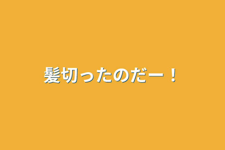 「髪切ったのだー！」のメインビジュアル