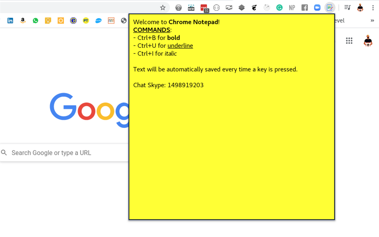 Chrome Notepad Preview image 3