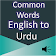 Common Words English to Urdu icon